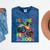 I Crushed Pre-K Monster Truck Graduation Preschool Grad 2025 Mineral Wash Tshirts Mineral Navy