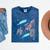Cultural Flavor Memory Floral Nostalgia Garden Sentiment Mineral Wash Tshirts Mineral Navy