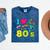 Dad I Love The 80's Retro 80s Nostalgia For Dad Mineral Wash Tshirts Mineral Navy