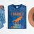 Dinosaur Graduation I Roared Through Kindergarten T-Shirt Mineral Wash Tshirts Mineral Navy