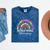 Doctor Of Physical Therapy Therapist DPT Graduation Rainbow Mineral Wash Tshirts Mineral Navy