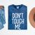 Don't Touch Me For Boy Girl Men Women Introvert Mineral Wash Tshirts Mineral Navy