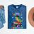I Easily Crushed Kindergarten Graduation 2022 Truck Dinosaur Mineral Wash Tshirts Mineral Navy