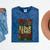 Elder Emo Floral Gothic Vintage Nostalgia Mineral Wash Tshirts Mineral Navy