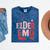 Elder Emo Retro Punk Typography Nostalgia Mineral Wash Tshirts Mineral Navy
