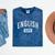 English Major Graduation Books Literature Lover Mineral Wash Tshirts Mineral Navy