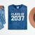 First Grade Class Of 2037 First Day School Graduation Kids Mineral Wash Tshirts Mineral Navy