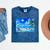 Frutiger Aero Beach Y2k Aesthetic Palm Tree Sand Ocean Mineral Wash Tshirts Mineral Navy