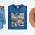 Frutiger Aero Y2K Old School Retro Vibes Mineral Wash Tshirts Mineral Navy