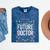 Future Doctor Graduation School Kids Toddler Women Men Mineral Wash Tshirts Mineral Navy