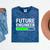 Future Engineer Loading Bar Cool Graduation Mineral Wash Tshirts Mineral Navy