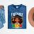 Future HBCU Grad Afro Girl College Graduation Kids Mineral Wash Tshirts Mineral Navy