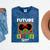 Future HBCU Grad HBCU Tomorrow Girl Graduation Kids Mineral Wash Tshirts Mineral Navy