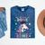 Girls 3rd Grade Graduation Magical Unicorn Mineral Wash Tshirts Mineral Navy