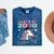 Girls Class Of 2030 Magical Unicorn Graduation Cap Mineral Wash Tshirts Mineral Navy