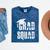 Grad Squad Graduate Graduation T-Shirt Graduation Idea Mineral Wash Tshirts Mineral Navy