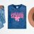 Graduate 2025 Class Of 2025 Senior Coquette Bow Graduation Mineral Wash Tshirts Mineral Navy