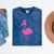 Graduate Cute Pink Flamingo Graduation Mineral Wash Tshirts Mineral Navy
