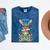 Graduate Kangaroo Class Of 2025 Kids Graduation Mineral Wash Tshirts Mineral Navy
