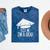 Graduate T-Shirt Grad Tshirt Graduation Tee Mineral Wash Tshirts Mineral Navy