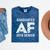 Graduated AF 2018 Senior Graduation Shirt Mineral Wash Tshirts Mineral Navy