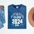 Graduation BS Class Of 2024 Grad Congratulations Graduate Mineral Wash Tshirts Mineral Navy