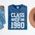 Graduation Class 1980 Mineral Wash Tshirts Mineral Navy
