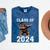 Graduation Class Of 2024 Bigfoot Graduated Seniors 2024 Mineral Wash Tshirts Mineral Navy
