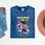Graduation Pre-K Unicorn Roller Skate Girls Preschool Grad Mineral Wash Tshirts Mineral Navy
