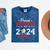 Graduation Proud Brother Of A 2024 Senior Baseball Player Mineral Wash Tshirts Mineral Navy