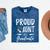Graduation Shirt 2018 Proud Aunt Of a Graduate Mineral Wash Tshirts Mineral Navy