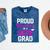 Grandma Graduation Shirt 2018 High School College Grad Mineral Wash Tshirts Mineral Navy