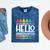 Hello Kindergarten First Day Back To School Graduation Mineral Wash Tshirts Mineral Navy