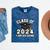 I'm Done With Class Of 2024 Graduation Done Class Of 2024 Mineral Wash Tshirts Mineral Navy