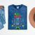 The Introvert Elf Christmas Family Matching Fun Xmas Top Mineral Wash Tshirts Mineral Navy