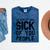 Introvert Men Women Sarcastic Saying Sick Of People Mineral Wash Tshirts Mineral Navy