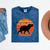 Introvert Retro Sunset Capybara Tee Mineral Wash Tshirts Mineral Navy