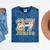 Junior Class 2027 Graduation Back To School Orange Letters Premium Tri-Blend Mineral Wash Tshirts Mineral Navy