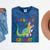 Kids 1st Grade Graduate Dinosaur Trex 1st Grade Graduation Mineral Wash Tshirts Mineral Navy