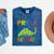 Kids Pre-K Graduate Brontosaurus Dino Pre Kindergarten Graduation Mineral Wash Tshirts Mineral Navy