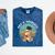 Kids Pre-K Graduate Sloth Cap And Gown Cute Preschool Graduation Mineral Wash Tshirts Mineral Navy