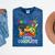 Kindergarten Level Complete Last Day Of School Graduation Mineral Wash Tshirts Mineral Navy