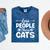 Less People More Cats Introvert's Dream Tee Mineral Wash Tshirts Mineral Navy