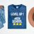 Level Up High School 8th Grade Graduation T-Shirt Mineral Wash Tshirts Mineral Navy