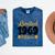 Limited 1969 Edition Retro Nostalgia Art Mineral Wash Tshirts Mineral Navy