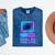 Lofi Reverie Analog Dreams Pixel 90s Desktop VHS Nostalgia Mineral Wash Tshirts Mineral Navy