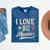 I Love 80's Music Retro Style Nostalgia Cassette 1980s Party Mineral Wash Tshirts Mineral Navy