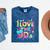 I Love The 90'S 90s Retro Nostalgia Mineral Wash Tshirts Mineral Navy