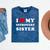 I Love My Introvert Sister I Heart My Introvert Sister Mineral Wash Tshirts Mineral Navy