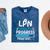 LPN In Progress Loading Future Nurse Graduation Lover Mineral Wash Tshirts Mineral Navy